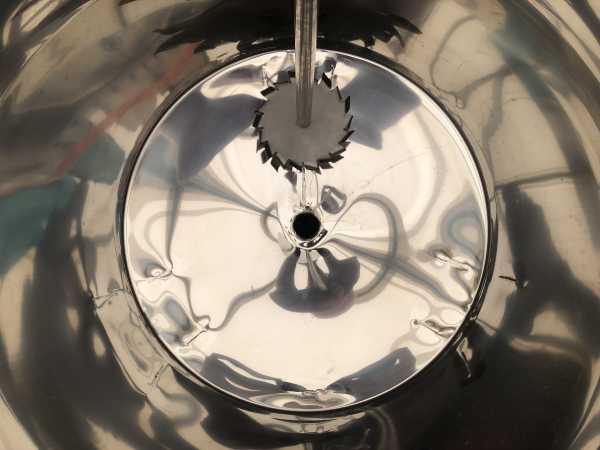 221L stainless steel mixing tank with dissolver